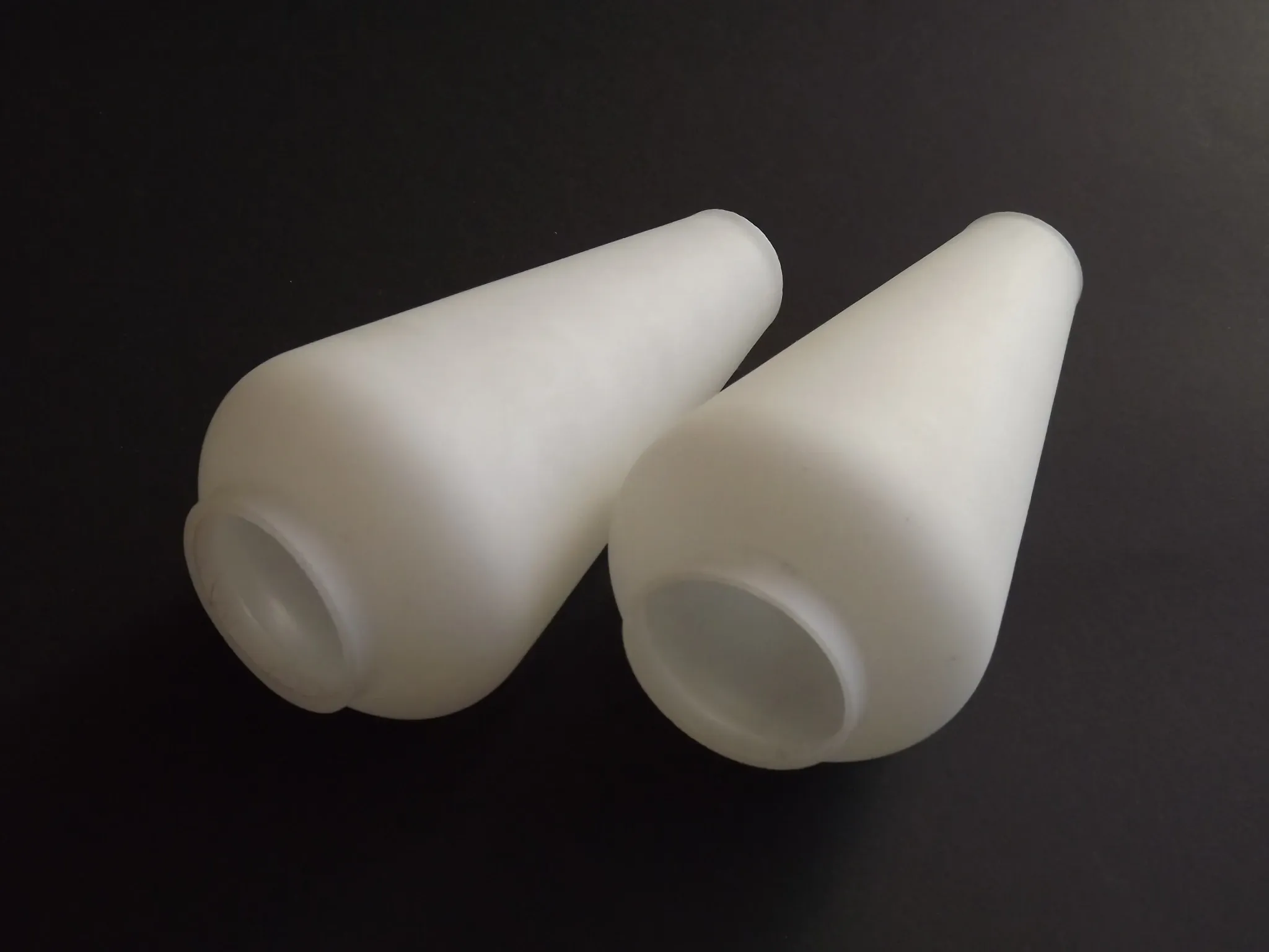 Pair Vintage Opaque White Glass Replacement Shades Chandeliers/Wall Lights