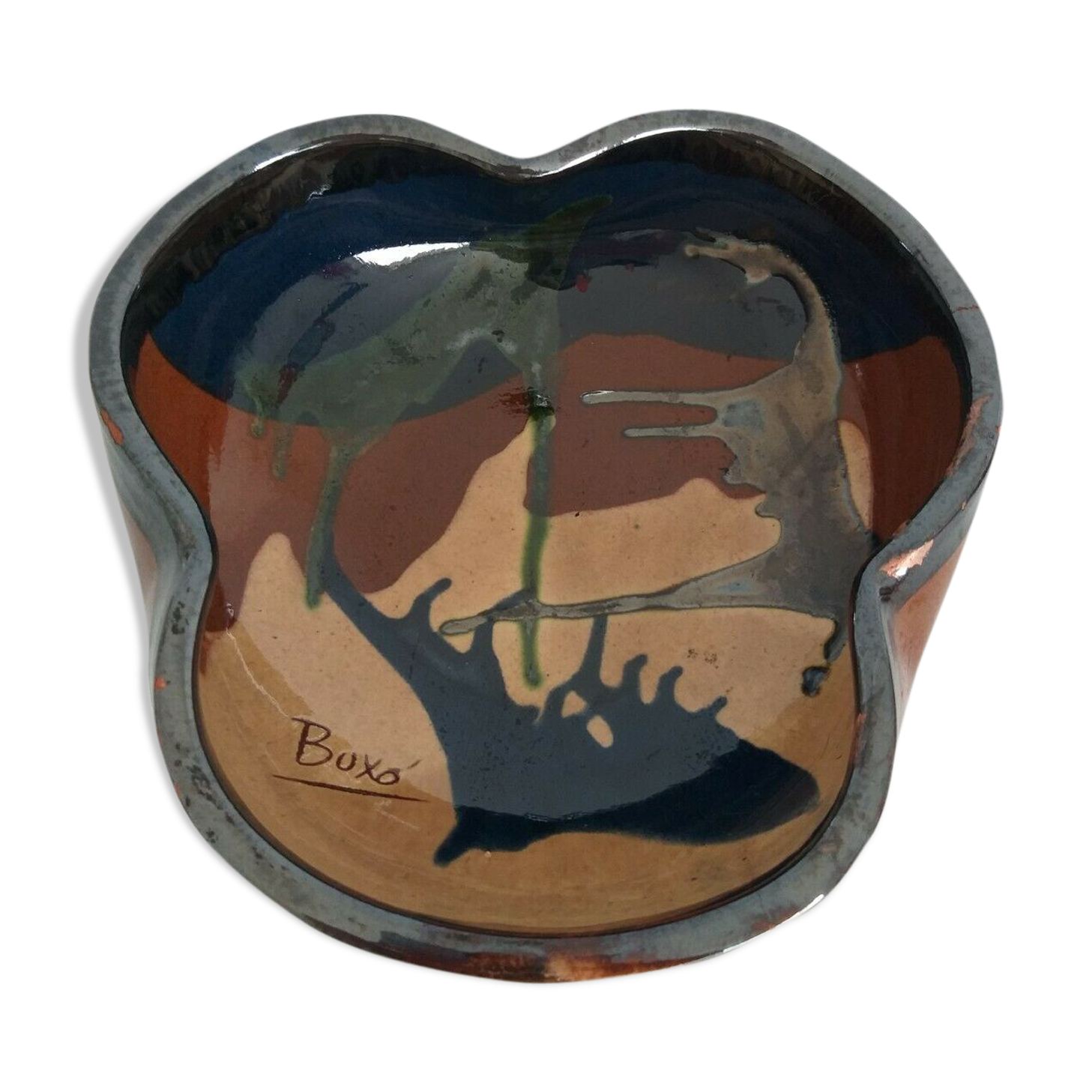 Ceramic cup signee Thomas Buxo 1960