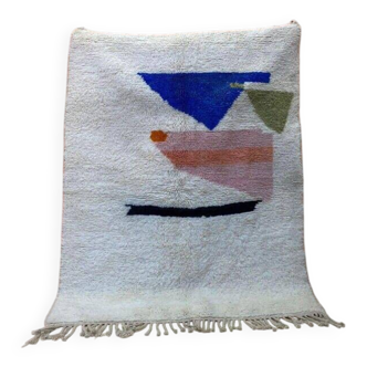 Traditional handmade pure wool Berber rug size 150/250 cm