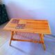 Audoux Minet/Capron rattan coffee table 1950