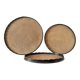 Set of 3 large vintage patinated wooden trays