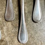 6 Christofle silver-plated tablespoons, "Malmaison" service.