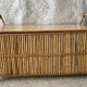 Coffre banc rotin vintage