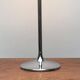 Vintage space table lamp, glass and metal, 1970s