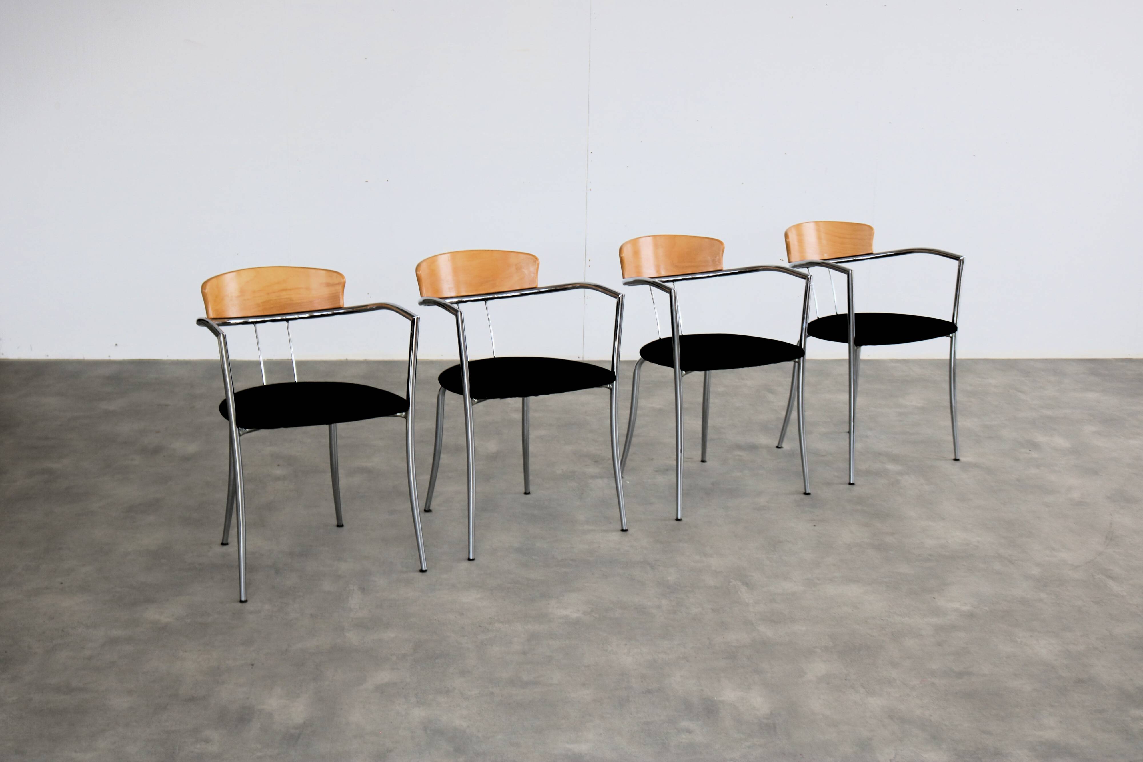 Vintage chairs | dining chairs | Effezeta | 80s