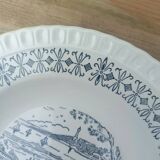 Gien soup plates Brittany pattern
