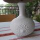Vintage frosted glass lamp and rope lampshade