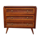 Vintage wooden and rattan dresser