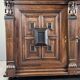 Antique carved wooden buffet in Renaissance style, late 18th / early 19th century.