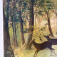 Clearing with five deer, oil on canvas signed F Hari Fourchon