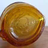 Vintage amber glass bottle