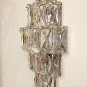 Kinkeldey glass wall lamp, Germany, 1970
