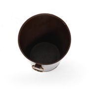 Carl auböck 1950s brown leather waste paper basket