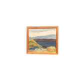 Swedish Oil on Canvas – “Landscape II” by Stig Delang –Vintage & Framed