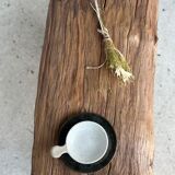 Small side table or stool in blond teak H:30 L43 l27