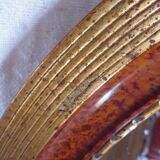 Art Deco oval mirror with gilding 50.5x40.5 cm / 2