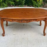 Vintage Louis XV wooden coffee table 115cm