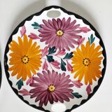 Two Schramberg Majolika painted flower dishes