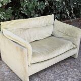 Vintage velvet sofa 70s roset