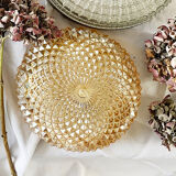 Amber glass ceiling or applique