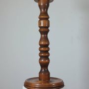 Support à fleurs en bois tourné vintage