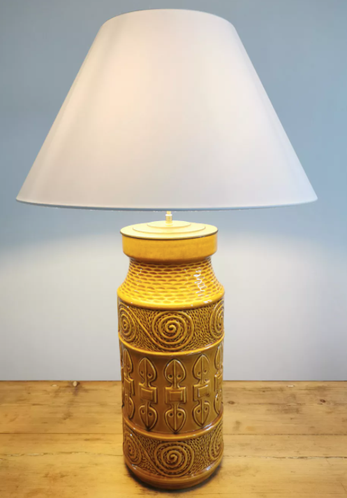 Ceramic lamp Scheurich circa 50s