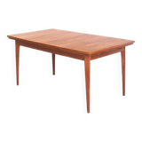 Dining table with two teak extensions. Scandinavian style. Vintage. France 1960s.