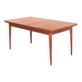 Dining table with two teak extensions. Scandinavian style. Vintage. France 1960s.