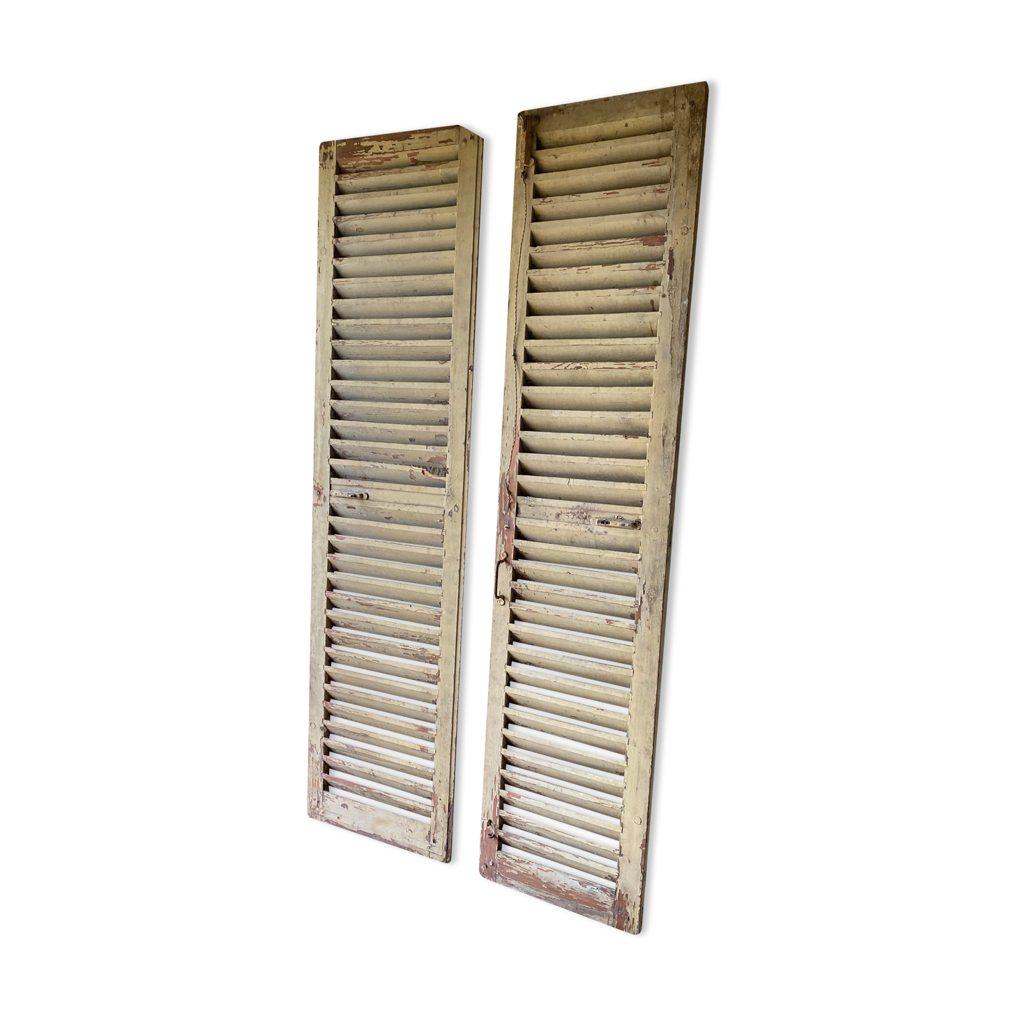Pair of louvers - solid wood