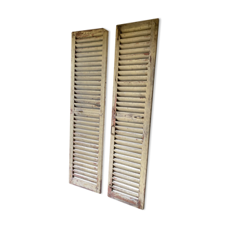 Pair of louvers - solid wood