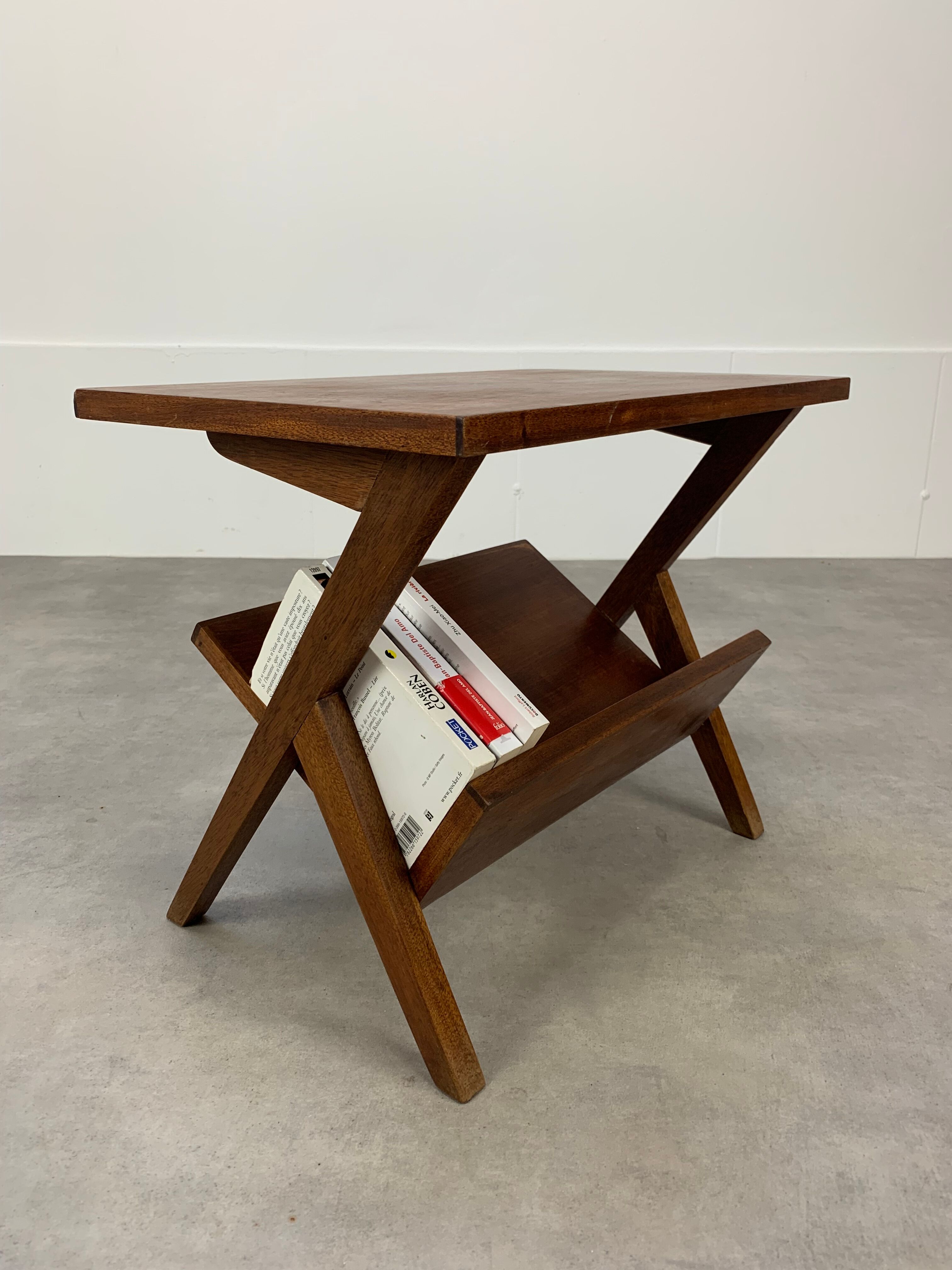 Side table feet compass door book 50s