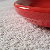 Bright red vintage serving dish