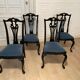 4 black lacquered chairs, 1970s