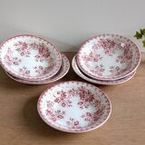 5 deep plates Sarreguemines