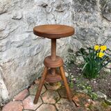 Vintage Adjustable Screw Stool