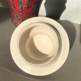 Vintage Italian ceramic lidded vase