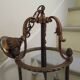 Entrance antique, vestibule lantern in gilded bronze, suspension, Louis XV style