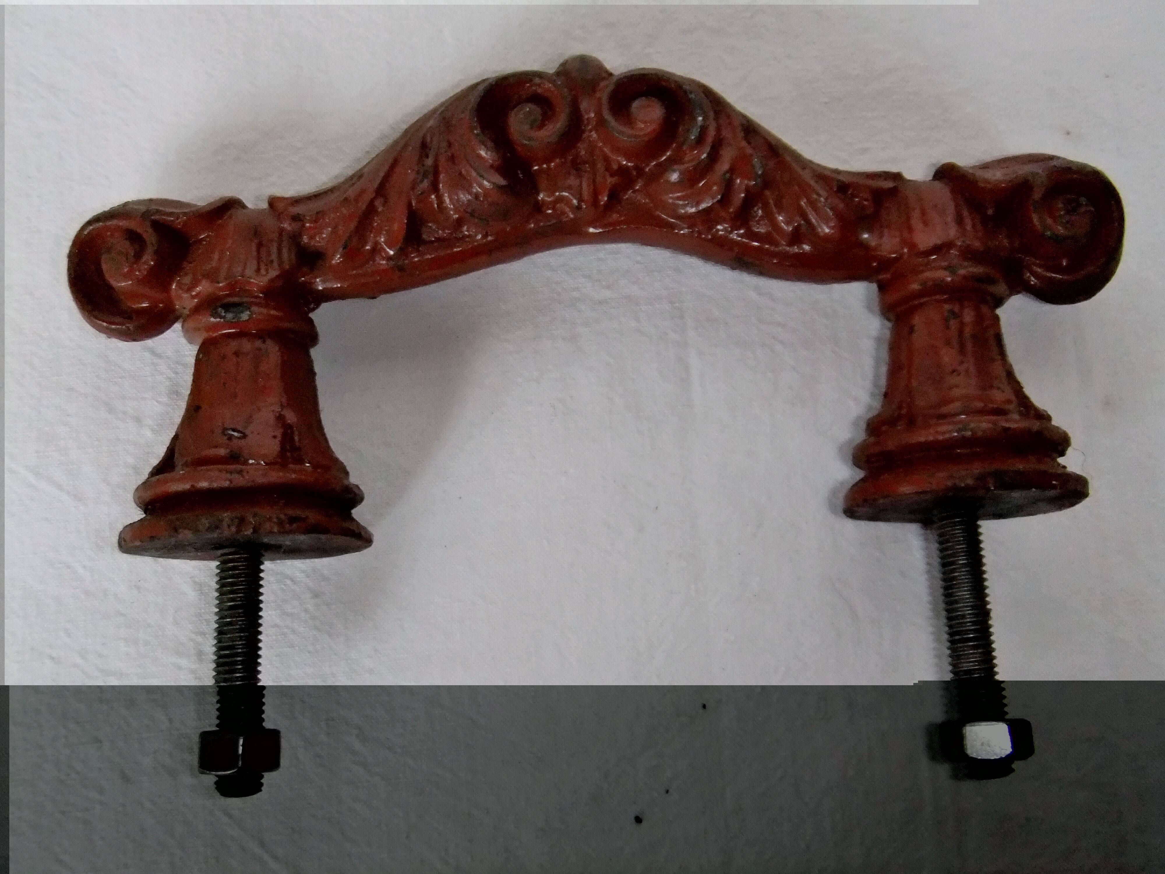 Old cast iron door handle