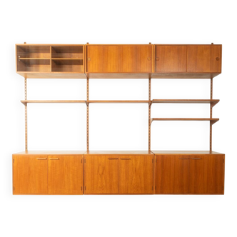 FM Møbler wall unit by Kai Kristiansen, 1960s, teak, Denmark