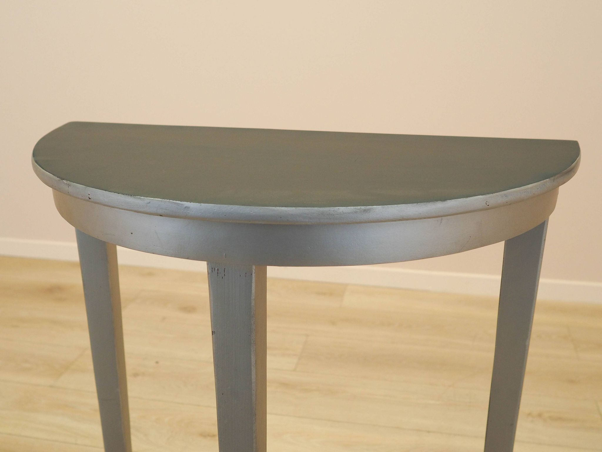 Table console en pin, design danois, années 1960, fabriquée au Danemark
