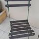 Paire de chaises de bistrot  jardin pliable ancienne