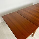 60s vintage Swedish teak extendable dining table by Nils Jonsson for Hugo Troeds