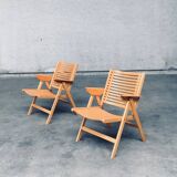Set of Mid-Century Modern Design Rex Folding Chairs by Niko Kralj for Stol Kamnik, 1980s
