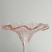 vase en verre soufflé vieux rose