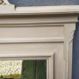Old grey patinated mirror
