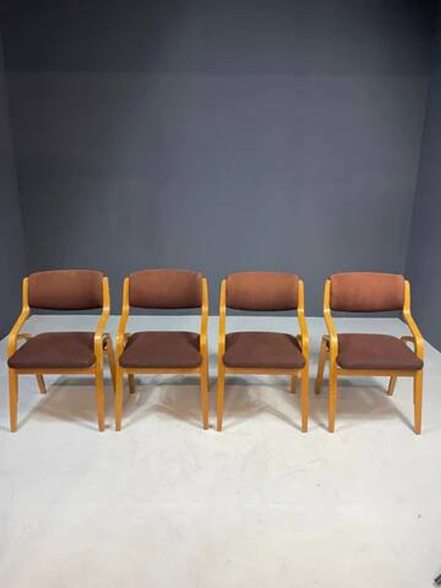 Set of chairs by Ludvík Volák for Dřevopodnik Holešov, Czechoslovakia, 1970s