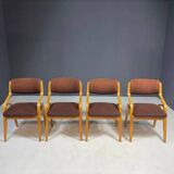 Set of chairs by Ludvík Volák for Dřevopodnik Holešov, Czechoslovakia, 1970s