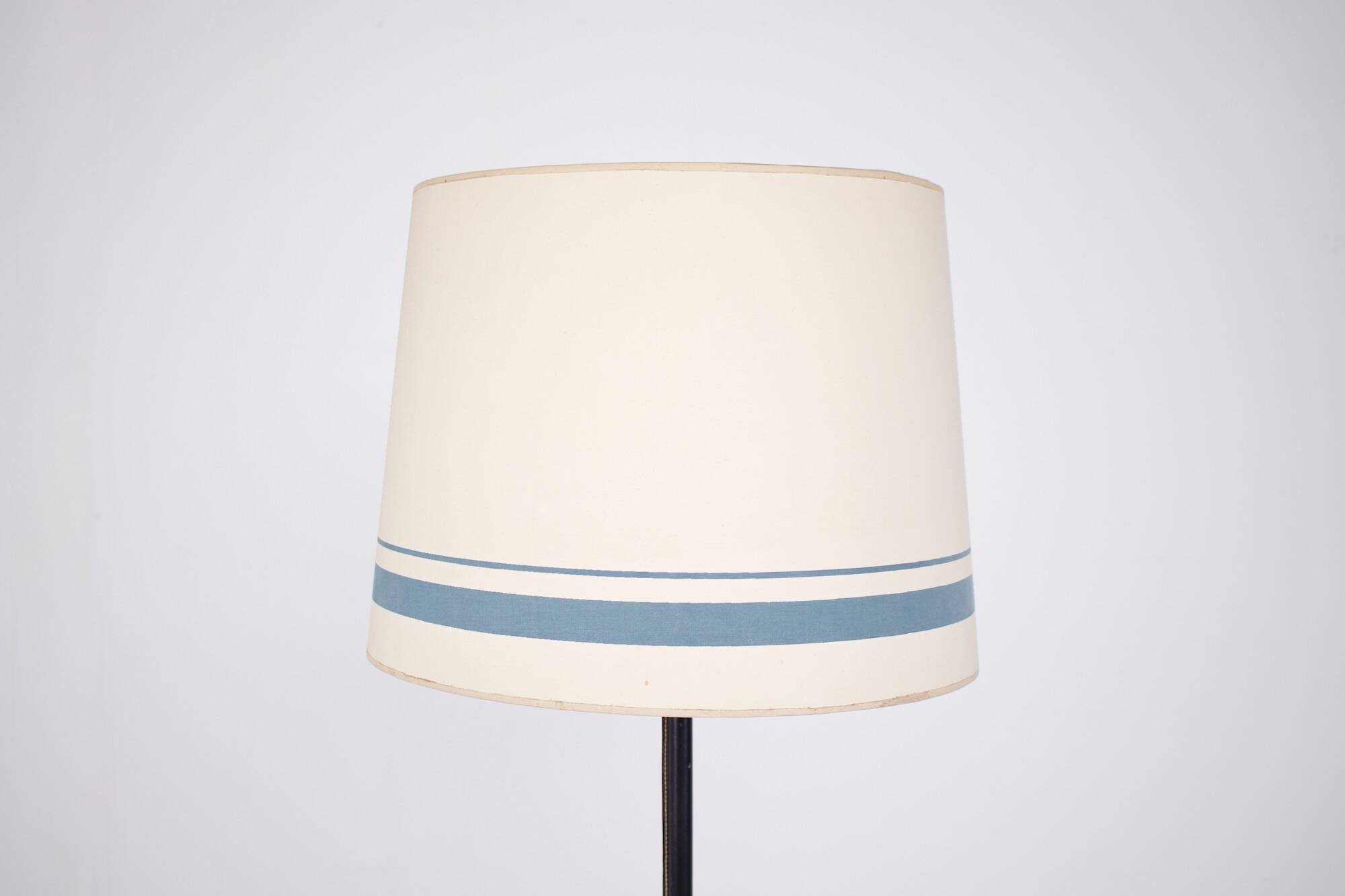 Leather-covered floor lamp, K & L Belysning Sweden.