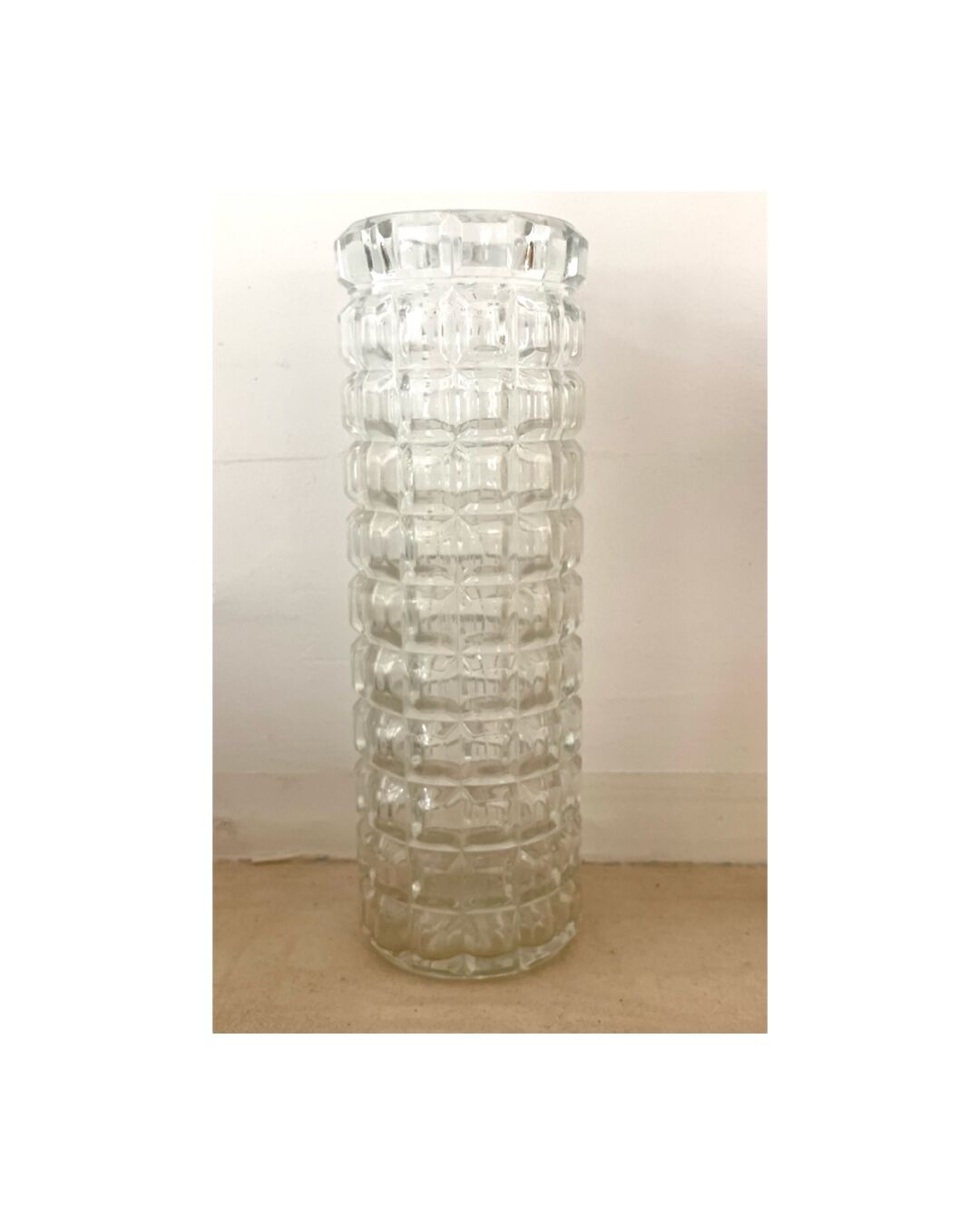 Vase cristal ou verre taillé