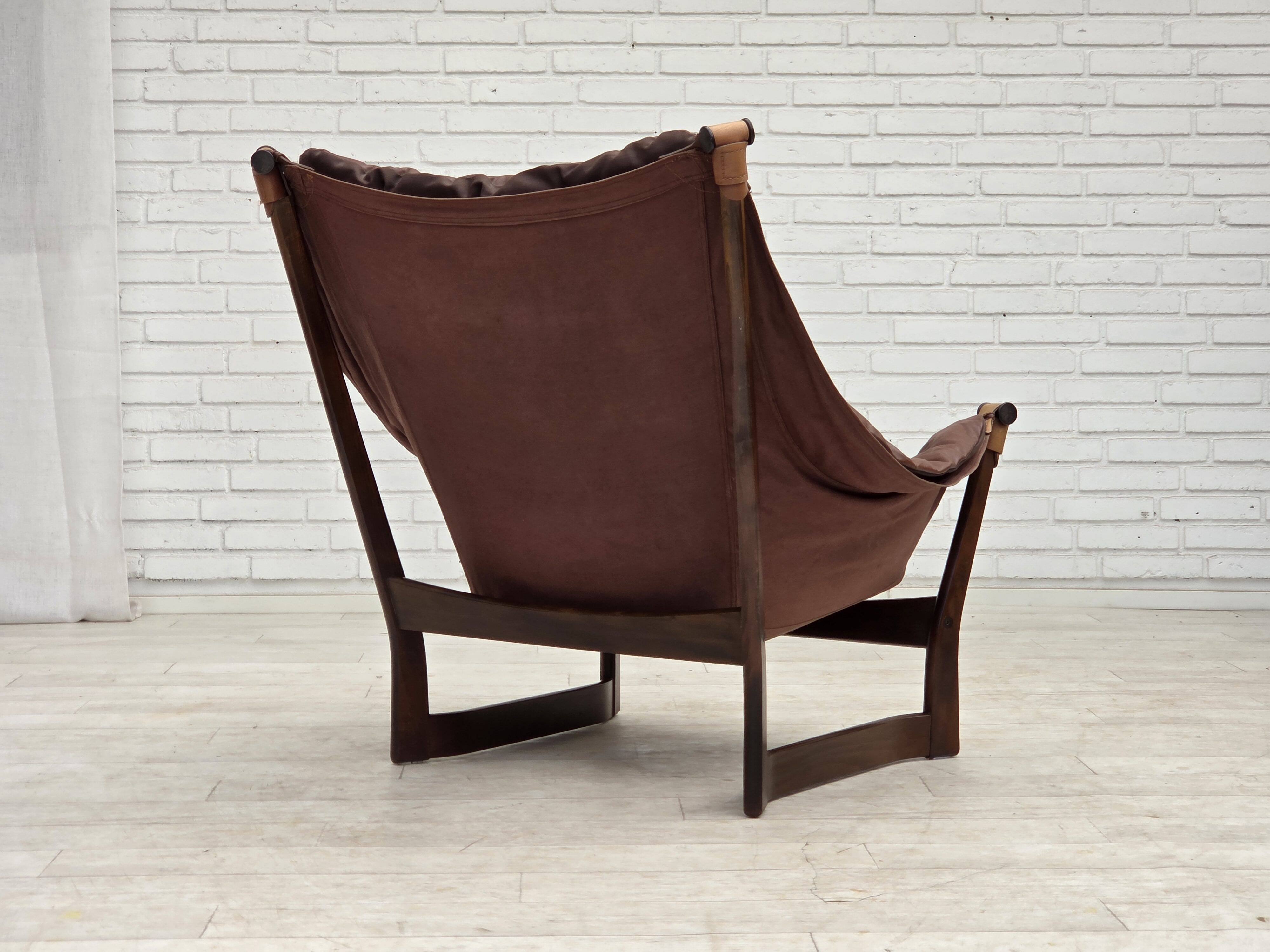 1970s, Norwegian design by Tormod Alnaes, "Trega" loungechair.